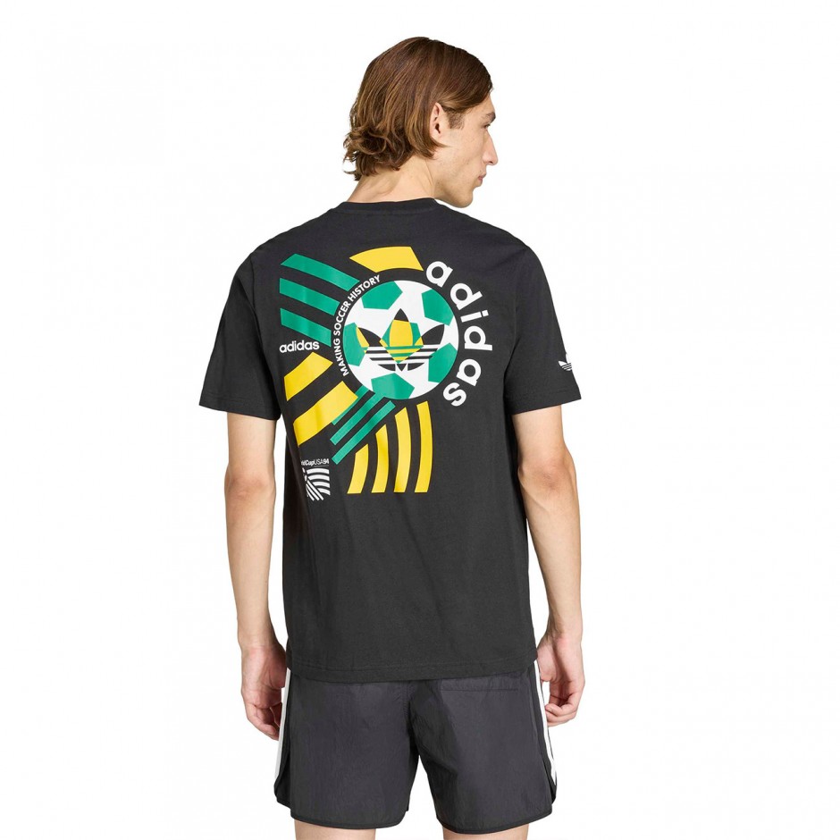Ανδρικό T-Shirt Μαύρο - adidas Originals Archive Football Graphic