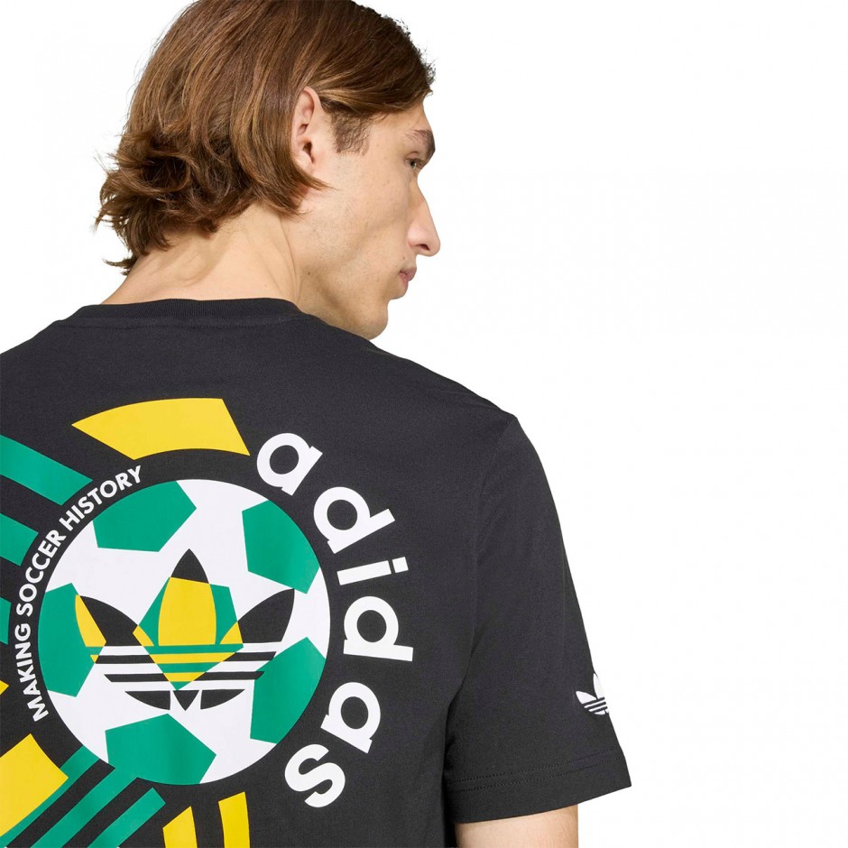 Ανδρικό T-Shirt Μαύρο - adidas Originals Archive Football Graphic