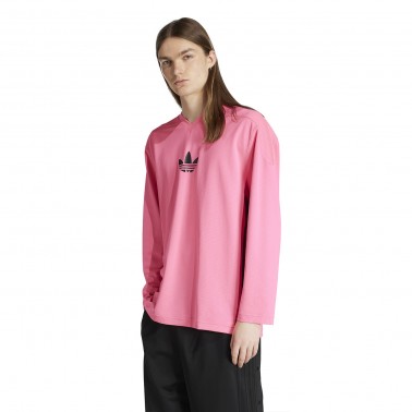 Ανδρική Μακρυμάνικη Μπλούζα Φούξια - adidas Originals Adicolor Mesh