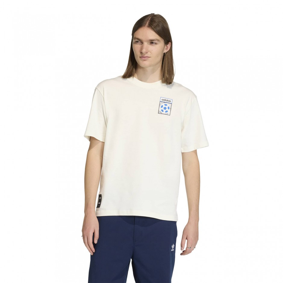 Men's T-Shirt Ecru - adidas Originals Flag GFX
