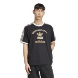 Ανδρικό T-Shirt Μαύρο - adidas Originals 3-Stripes Dept. Graphic  Εικόνα 