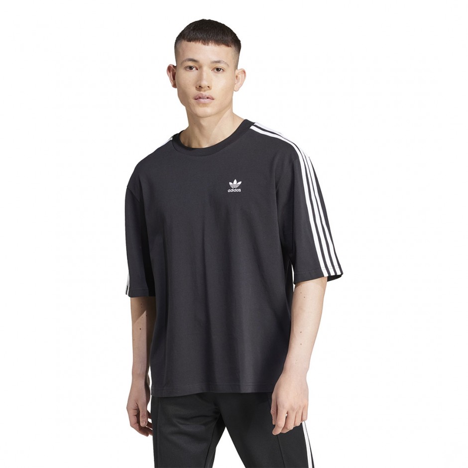Ανδρικό T-Shirt Μαύρο - adidas Originals Adicolor Oversized