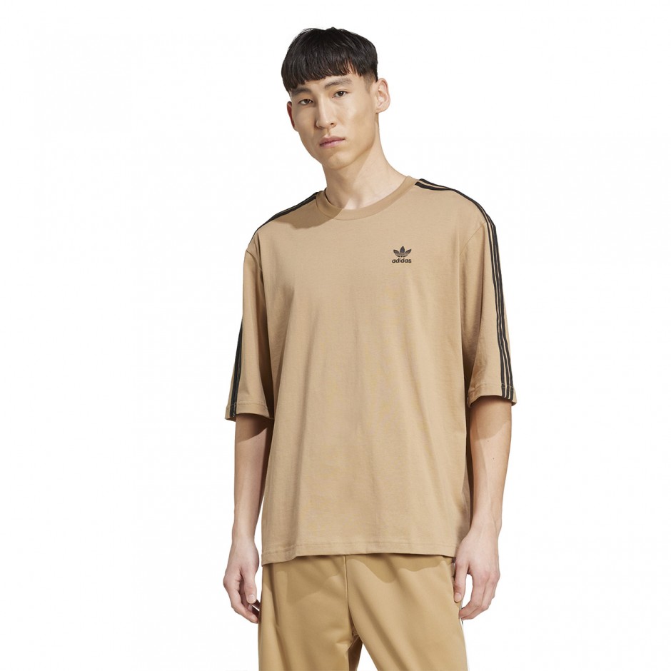 Ανδρικό T-Shirt Μπεζ - adidas Originals Adicolor Oversized