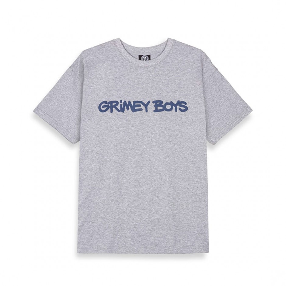 Ανδρικό T-Shirt Γκρι - Grimey Boys