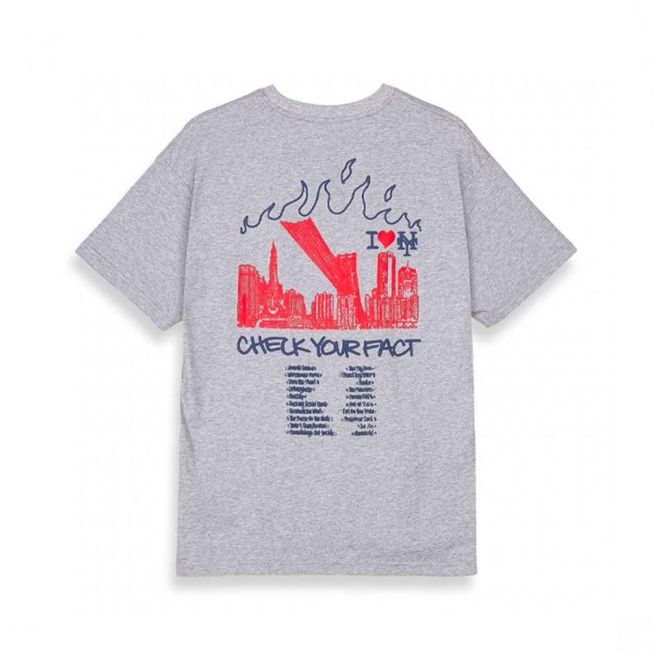 Ανδρικό T-Shirt Γκρι - Grimey Boys