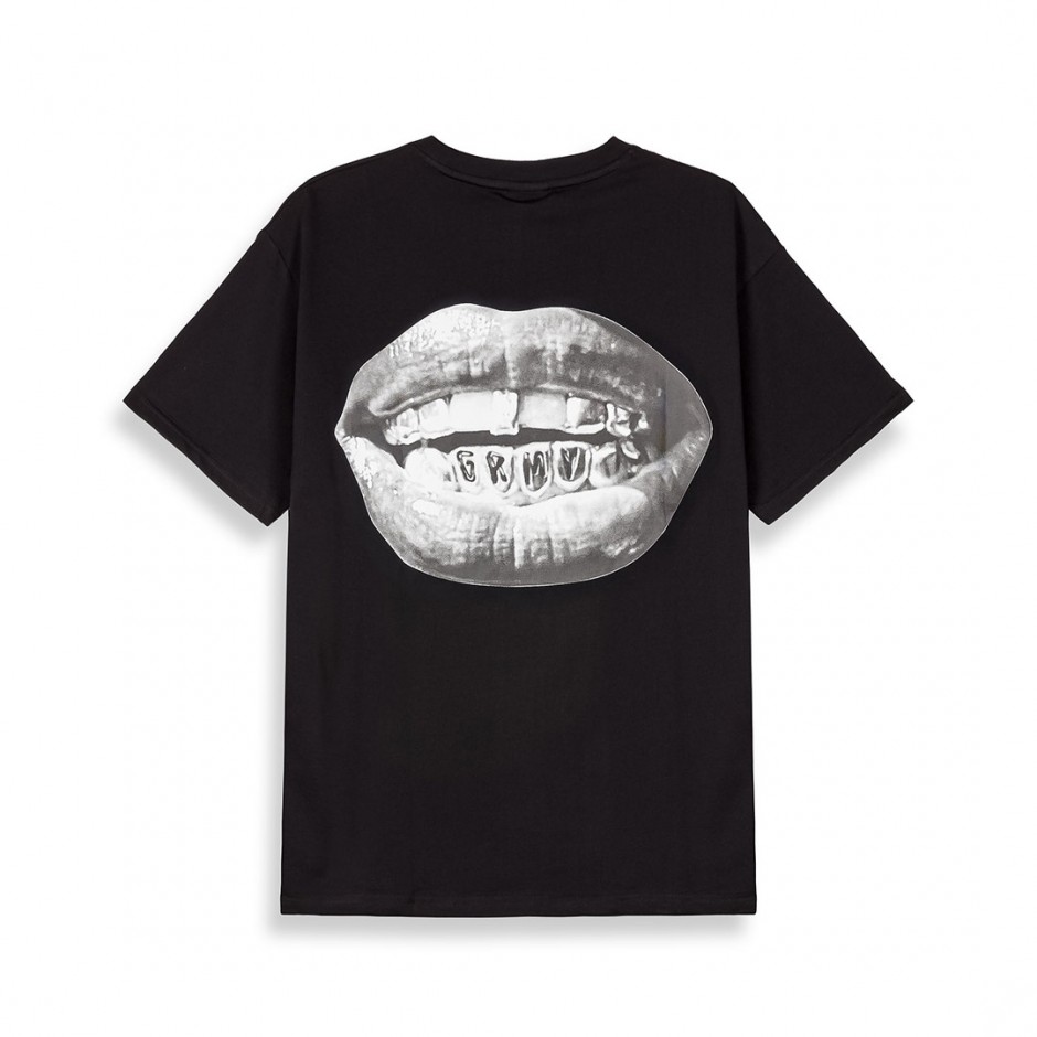 Ανδρικό T-Shirt Μαύρο - Grimey Peace Within The Glitzy Grillz