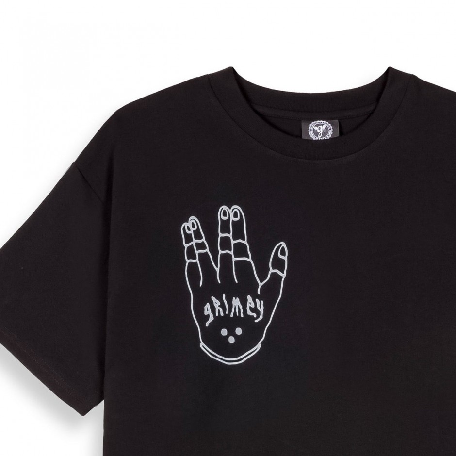 Ανδρικό T-Shirt Μαύρο - Grimey Peace Within The Glitzy Grillz