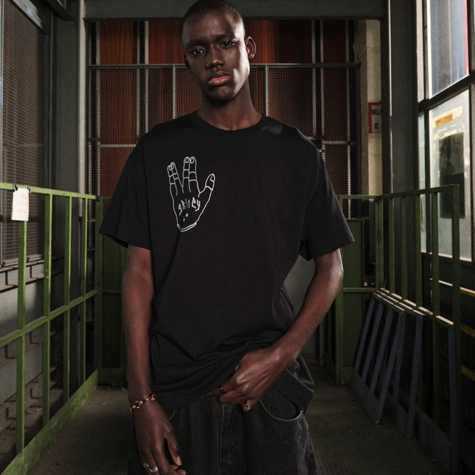 Ανδρικό T-Shirt Μαύρο - Grimey Peace Within The Glitzy Grillz
