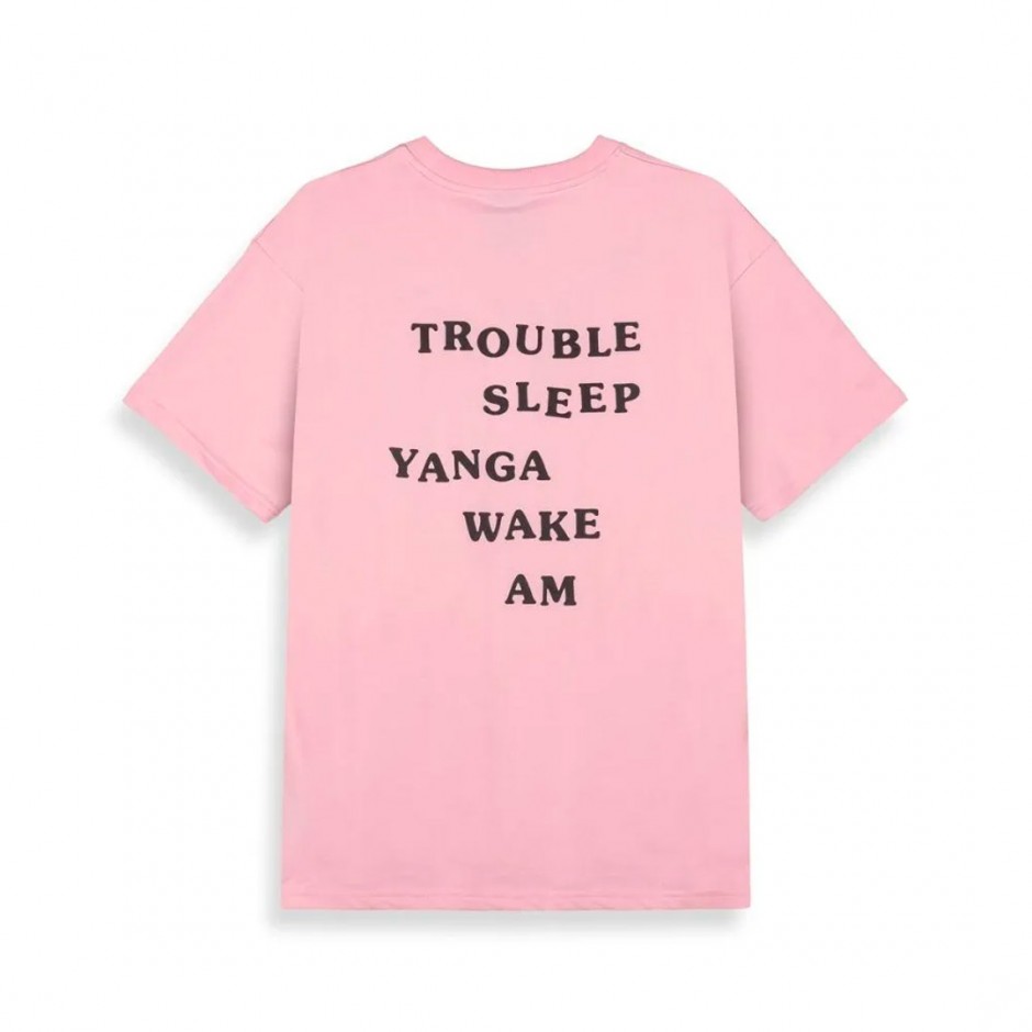 Ανδρικό T-Shirt Ροζ - Grimey The Trouble Sleep