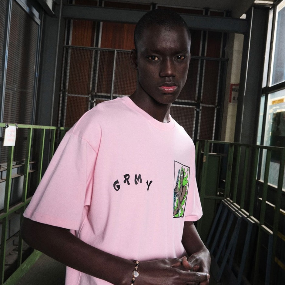 Ανδρικό T-Shirt Ροζ - Grimey The Trouble Sleep