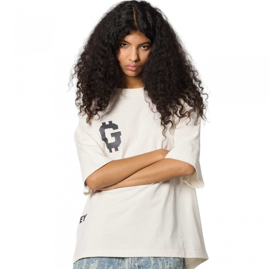 Unisex T-Shirt Εκρού - Grimey Get Money Boxy