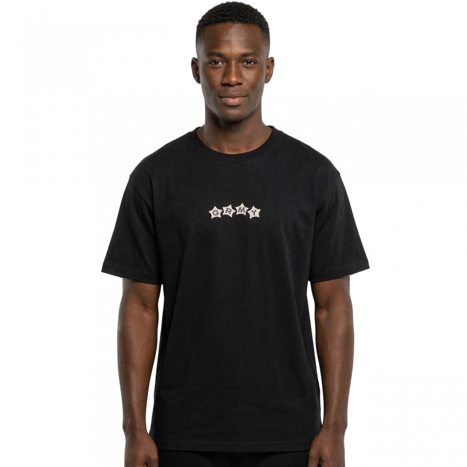 Unisex T-Shirt Μαύρο - Grimey We Burn Sweet Classic Fit