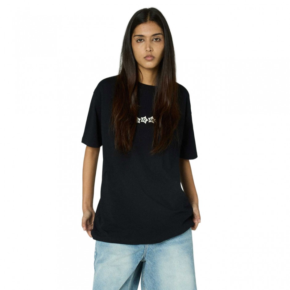 Unisex T-Shirt Μαύρο - Grimey We Burn Sweet Classic Fit
