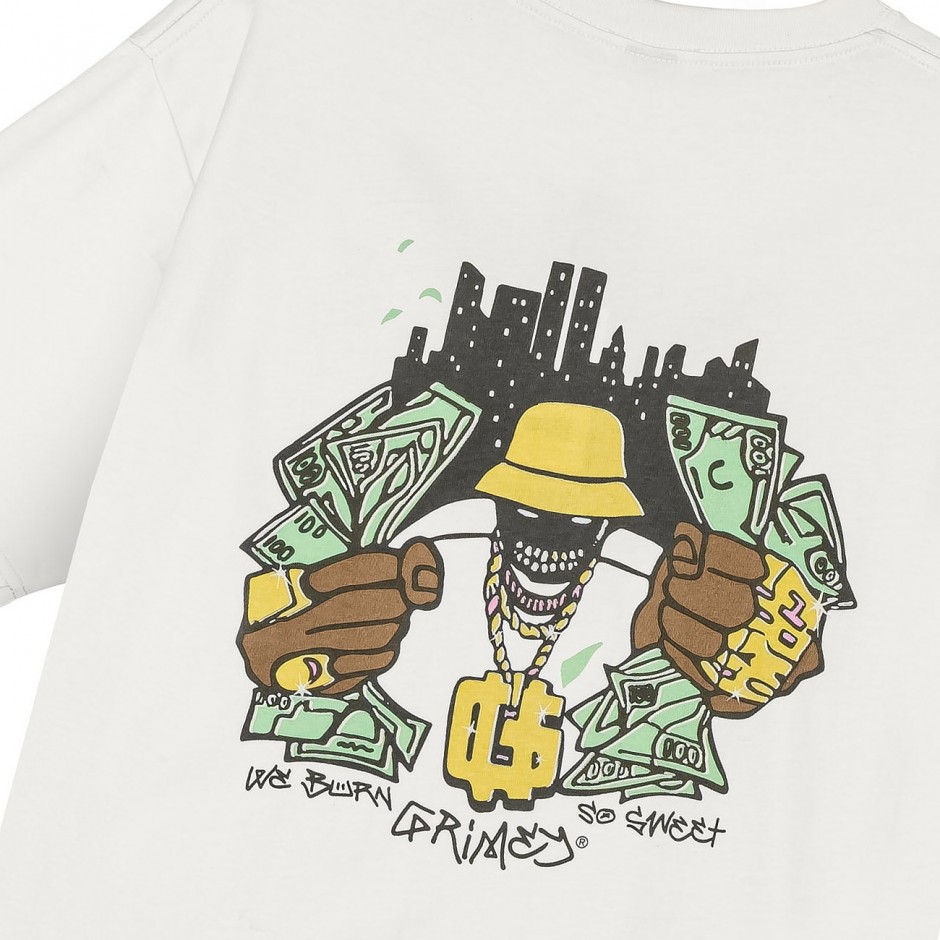Unisex T-Shirt Εκρού - Grimey The Character Classic Fit