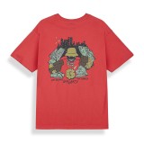 Unisex T-Shirt Κόκκινο - Grimey The Character Classic Fit Εικόνα 0