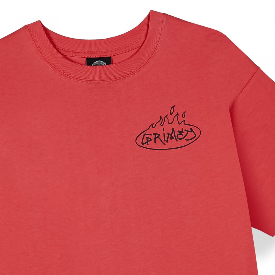 Unisex T-Shirt Κόκκινο - Grimey The Character Classic Fit
