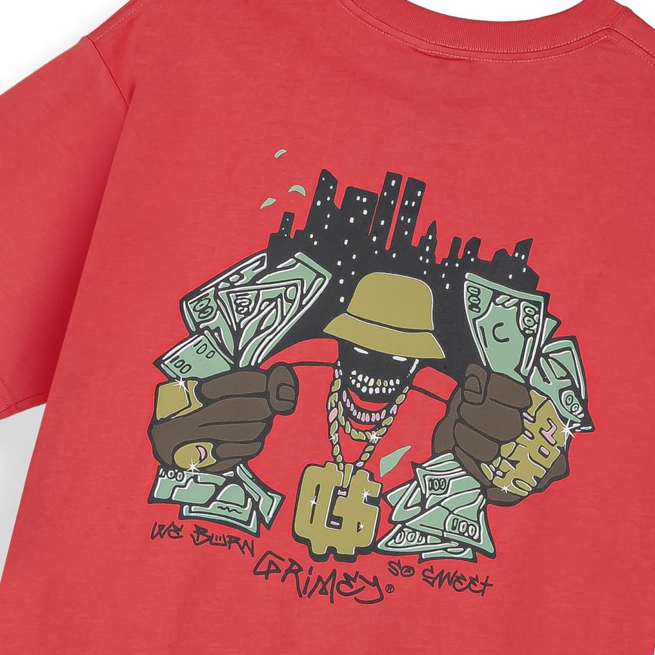 Unisex T-Shirt Κόκκινο - Grimey The Character Classic Fit
