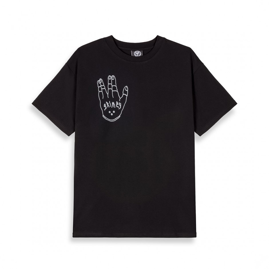 Ανδρικό T-Shirt Μαύρο - Grimey Peace Within The Glitzy Grillz
