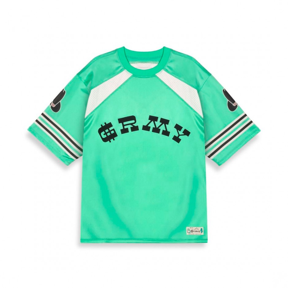 Ανδρικό T-Shirt Πράσινο - Grimey Love Hand Mesh 