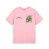Ανδρικό T-Shirt Ροζ - Grimey The Trouble Sleep Εικόνα 