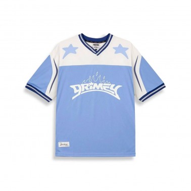 GRIMEY INFAMOUS DEEPER V NECK OVERSIZE TEE GAVN729-LBLU Siel