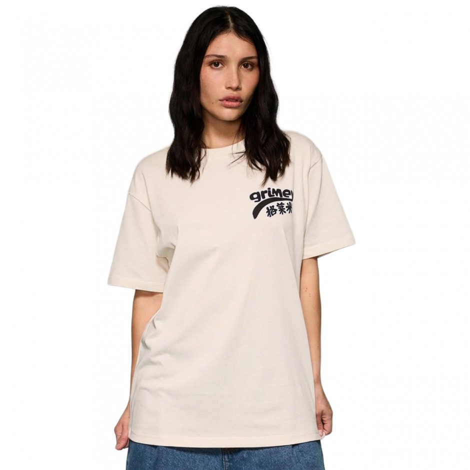 Unisex T-Shirt Εκρού - Grimey Concreat Jungle Gé Lái Mi
