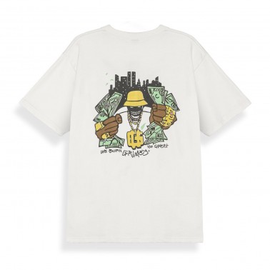 Unisex T-Shirt Εκρού - Grimey The Character Classic Fit