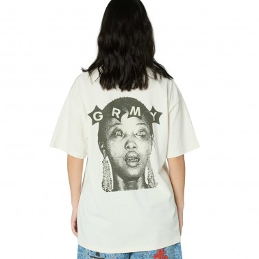 Unisex T-Shirt Εκρού - Grimey We Burn Sweet Classic Fit
