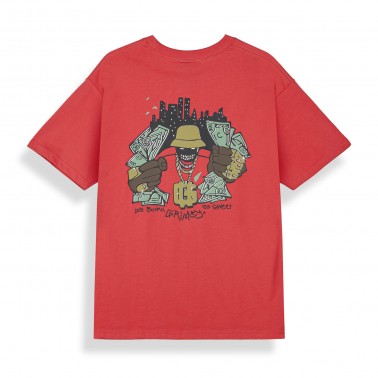 Unisex T-Shirt Κόκκινο - Grimey The Character Classic Fit