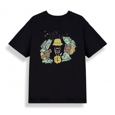 Unisex T-Shirt Μαύρο - Grimey The Character Classic Fit