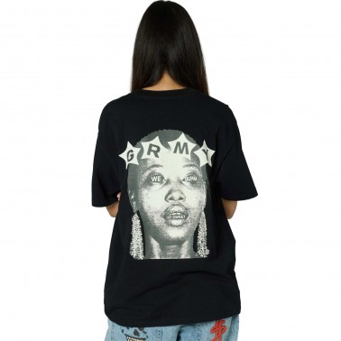 Unisex T-Shirt Μαύρο - Grimey We Burn Sweet Classic Fit