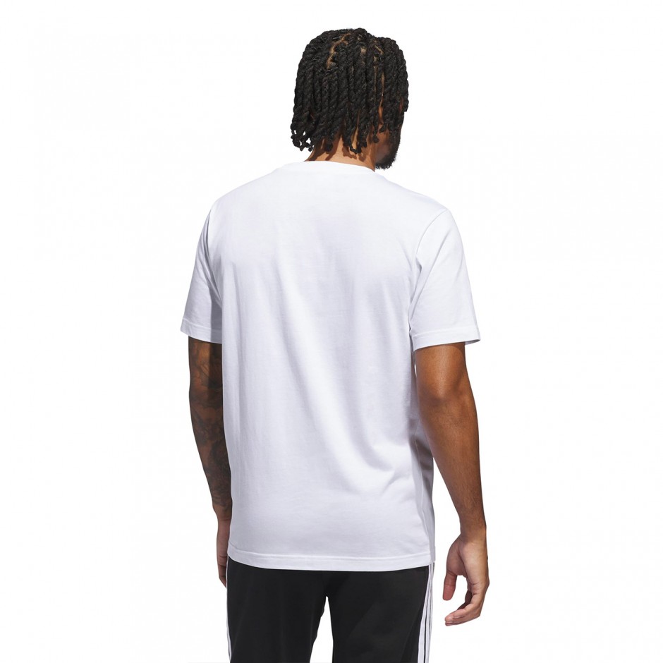 Men's T-Shirt White - adidas Sportswear Camo Shape Graphic