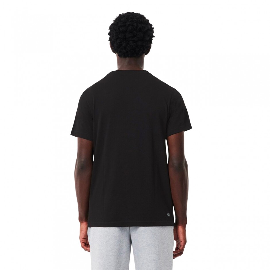 Ανδρικό T-Shirt Μαύρο - Lacoste Sport 3D Print