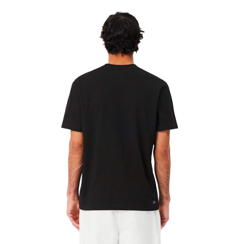 Ανδρικό T-Shirt Μαύρο - Lacoste Sport 