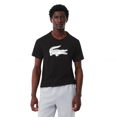 Ανδρικό T-Shirt Μαύρο - Lacoste Sport 3D Print