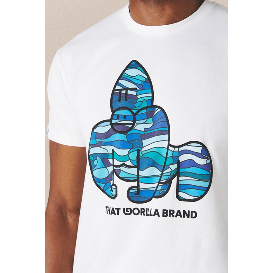 Unisex T-Shirt Λευκό - That Gorilla Brand Mutanda Original Gorilla T