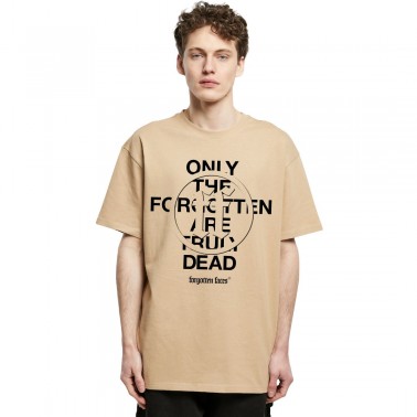 Ανδρικό T-Shirt Μπεζ - Forgotten Faces Faded Front Heavy