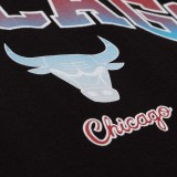 Men's NBA T-Shirt Black - Mitchell & Ness Chicago Bulls Quiet Blaze Arch Image 2