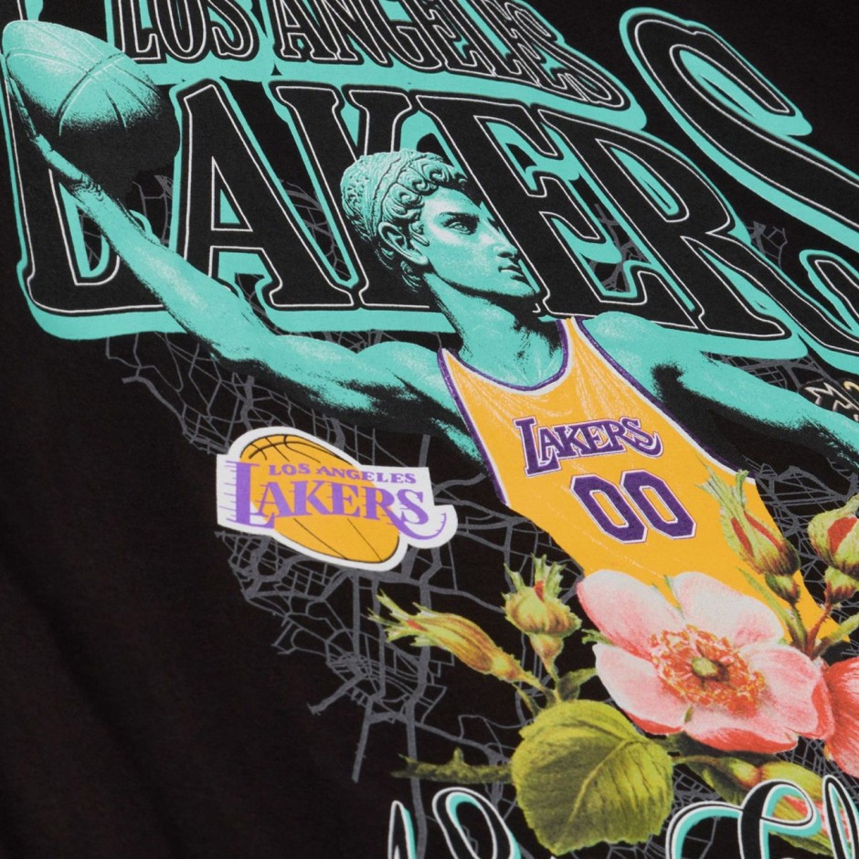 Ανδρικό T-Shirt NBA Μαύρη - Mitchell & Ness Los Angeles Lakers In The City