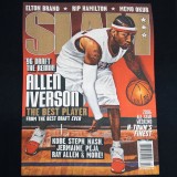 Men's NBA T-Shirt Black - Mitchell & Ness Allen Iverson Philadelphia 76ers Slam  Image 1