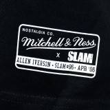 Men's NBA T-Shirt Black - Mitchell & Ness Allen Iverson Philadelphia 76ers Slam  Image 2