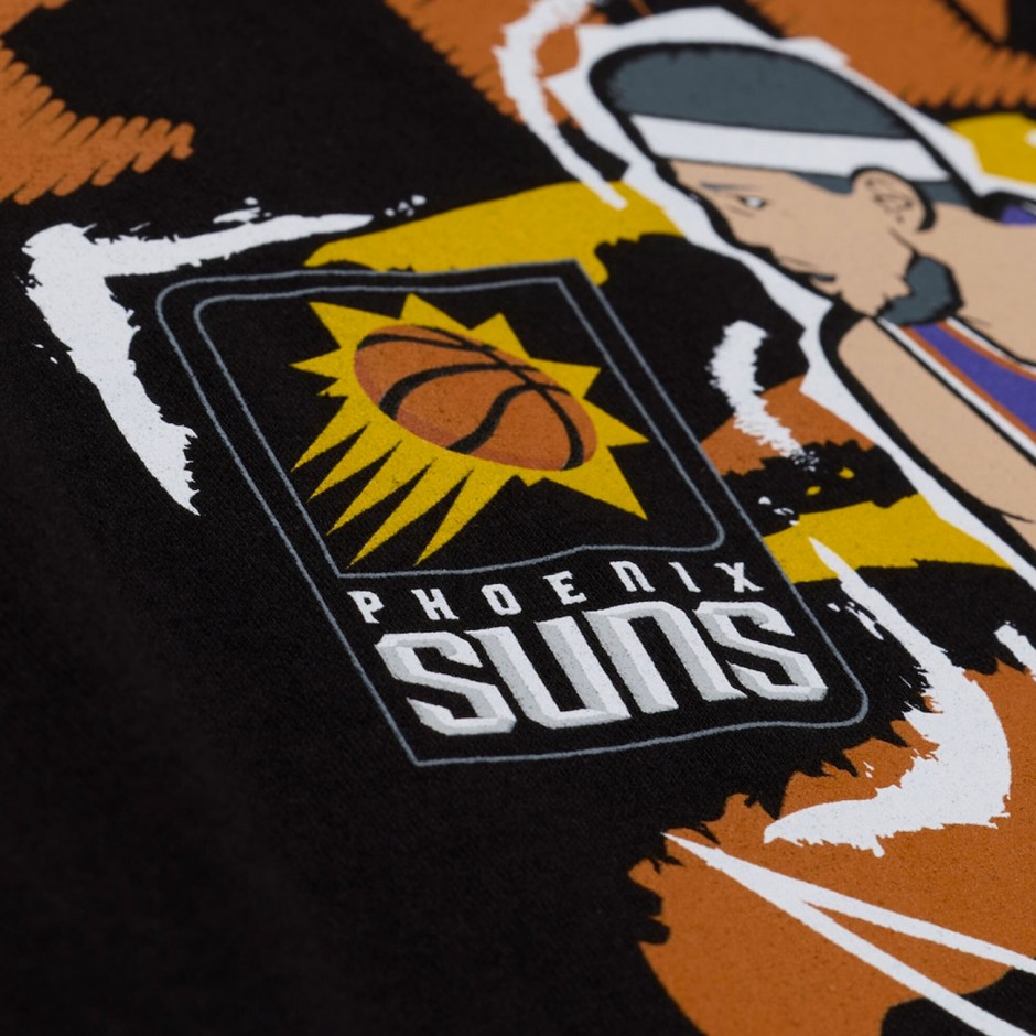 Ανδρικό T-Shirt NBA Μαύρο - Mitchell & Ness Devin Booker Phoenix Suns Chalked Up