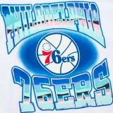 Men's NBA T-Shirt White - Mitchell & Ness Philadelphia 76ers Stateside Pastel Image 1