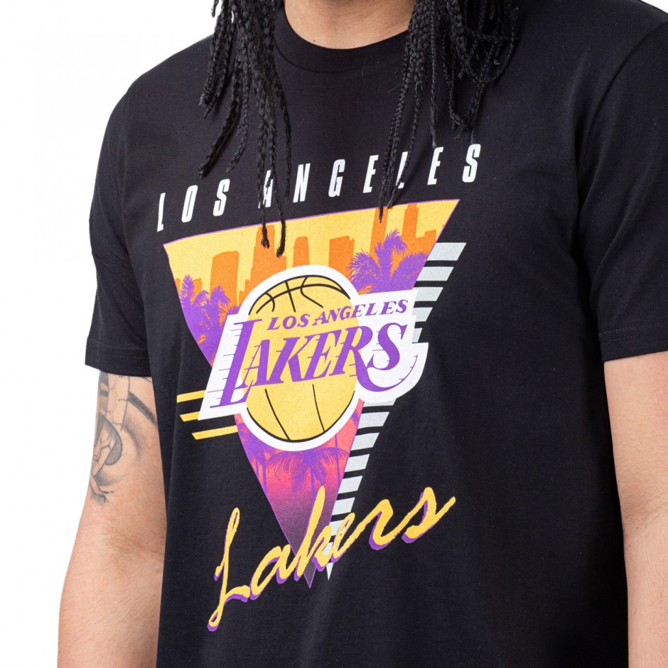 Ανδρικό T-Shirt NBA Μαύρο - Mitchell & Ness Los Angeles Lakers Final Seconds