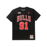Ανδρικό T-Shirt Μαύρο - Mitchell & Ness Chicago Bulls Dennis Rodman  Εικόνα 