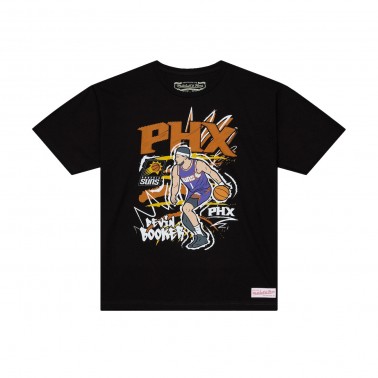 Ανδρικό T-Shirt NBA Μαύρο - Mitchell & Ness Devin Booker Phoenix Suns Chalked Up