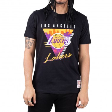 Ανδρικό T-Shirt NBA Μαύρο - Mitchell & Ness Los Angeles Lakers Final Seconds