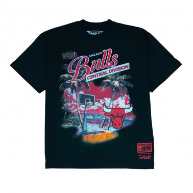 MITCHELL & NESS PARADISO OVERSIZED TEE SS16687-CBUBLCK-BLACK Black