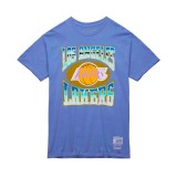 Men's NBA T-Shirt Purple - Mitchell & Ness Los Angeles Lakers Stateside Pastel Image 