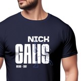 Ανδρικό T-Shirt Μπλε - Nick Galis 'The Basketball Player' Εικόνα 1